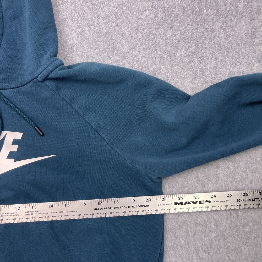 Nike Hoodie Mens Medium Blue Drawstring Sweatshirt Long Sleeve - Picture 8 of 8